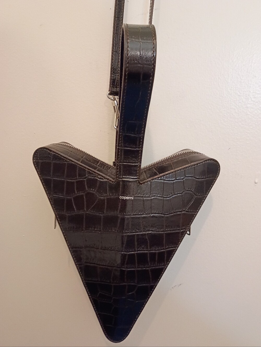 Coperni Arrow Croc Embossed Crossbody bag Sold Out Like New Rare